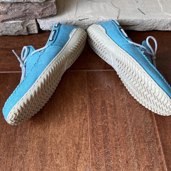 ⭐️HP🎉PATAGONIA Women's Kula Moc Canvas VEGAN Shoes, Tobago Blue sz 7.5 RARE!!! - Picture 7 of 11